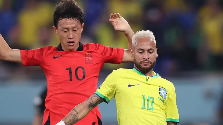 Brasil de Neymar eliminou a Coreia do Sul na Copa de 2022 (Photo by Michael Steele)