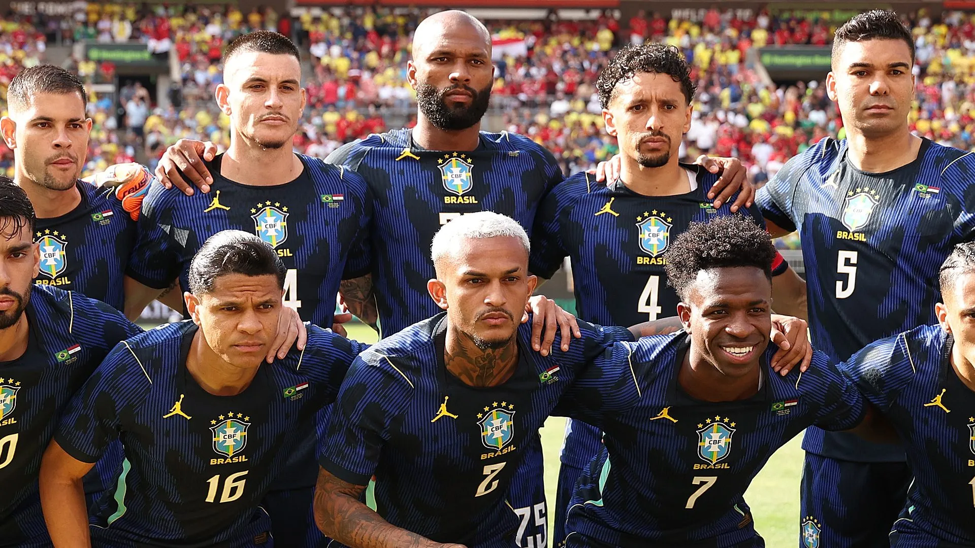 Jogadores do Brasil