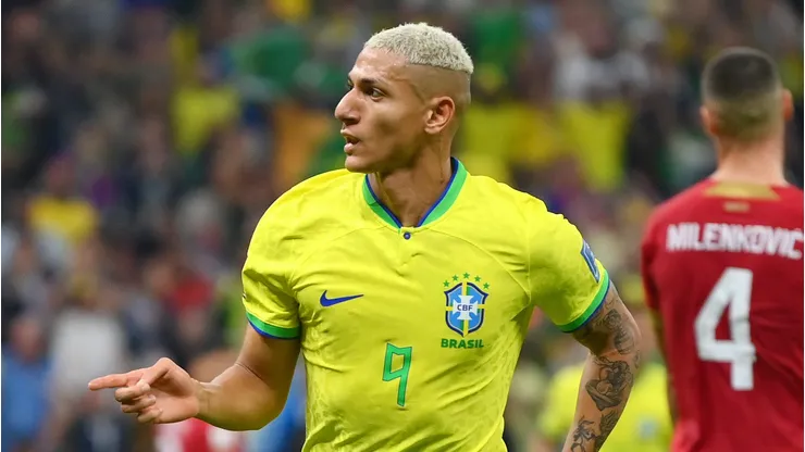 Richarlison brilhou na vitória do Brasil diante da Sérvia em 2022 (Photo by Justin Setterfield)