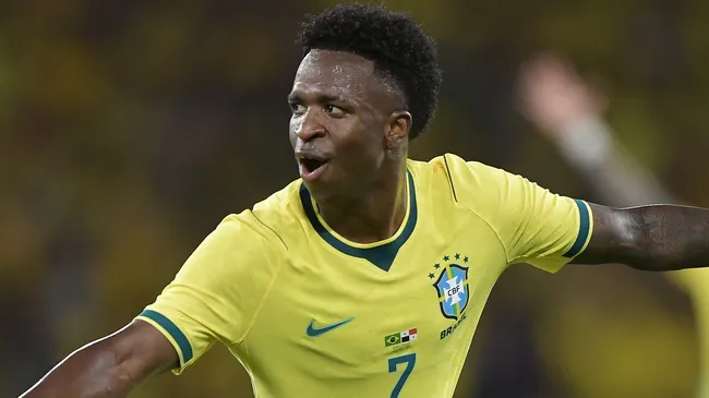 Vinicíus Júnior, da Seleção Brasileira