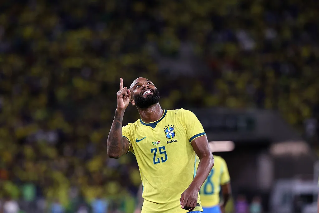 Camisa principal do Brasil. Foto: Wagner Meier/Getty Images