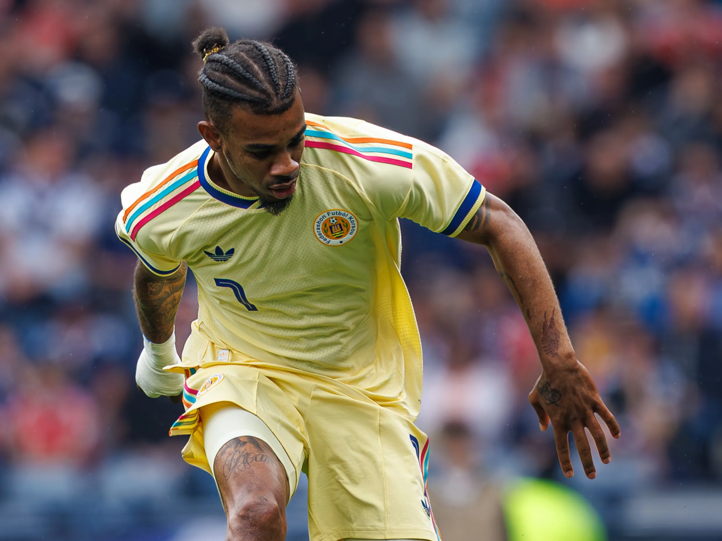 Camisa reserva de Curaçao. Foto: WM Sport Media/Getty Images