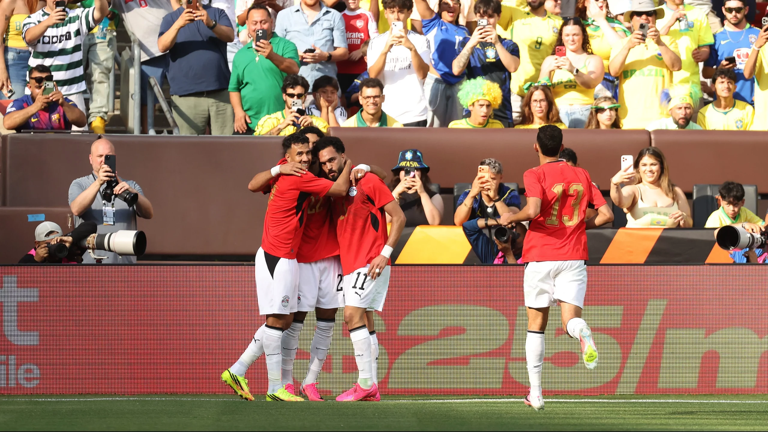 Egito contra o Brasil. (Photo by Kirk Irwin/Getty Images)