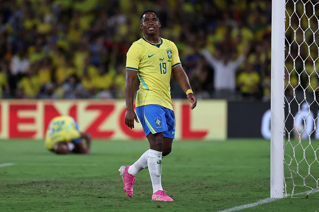 Endrick é uma das promessas brasileiras. Foto: Wagner Meier/Getty Images