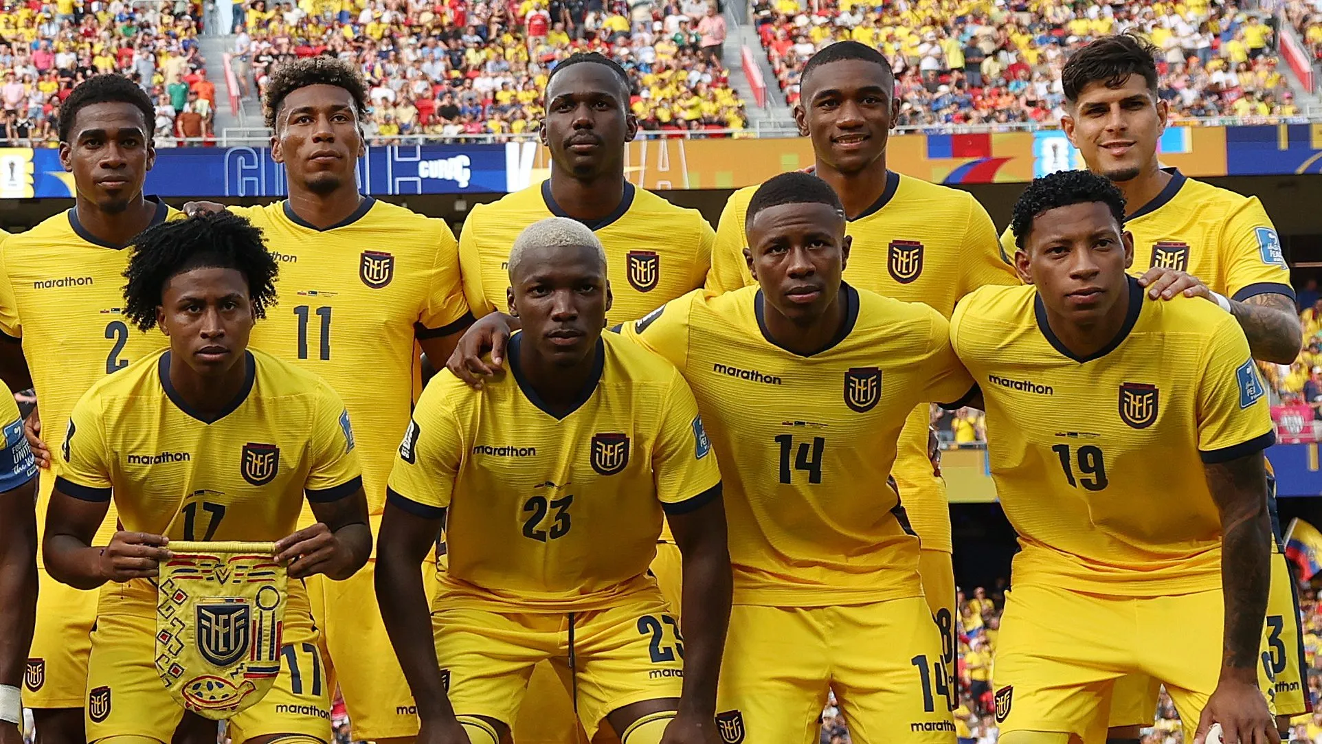Jogadores do Equador