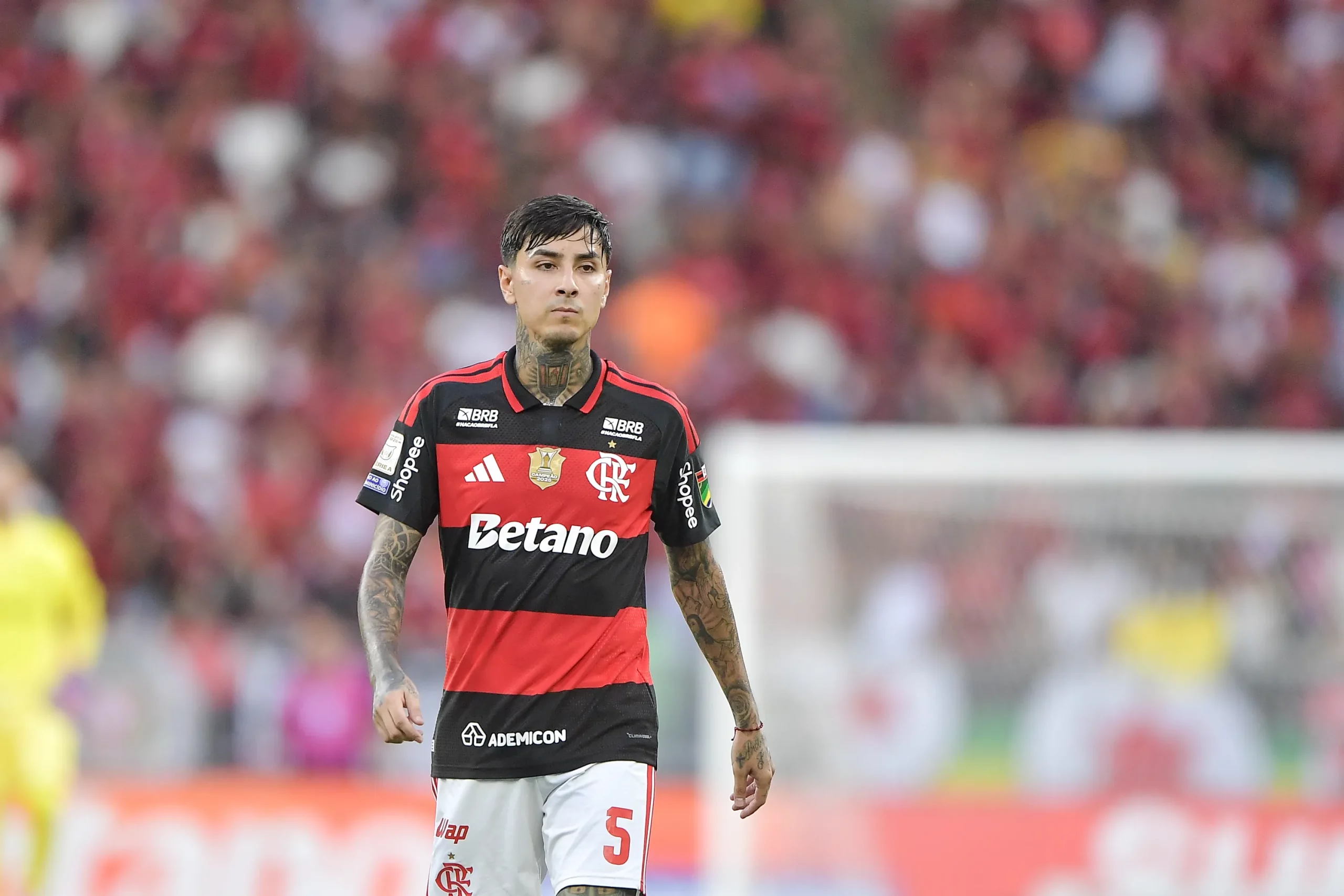 RJ – RIO DE JANEIRO – 30/05/2026 – BRASILEIRO A 2026, FLAMENGO X CORITIBA – Pulgar jogador do Flamengo durante partida contra o Coritiba no estadio Maracana pelo campeonato Brasileiro A 2026. Foto: Thiago Ribeiro/AGIF