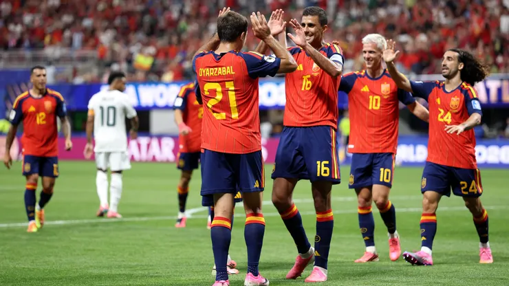 Espanha goleou a Arábia Saudita. (Photo by Justin Setterfield/Getty Images)