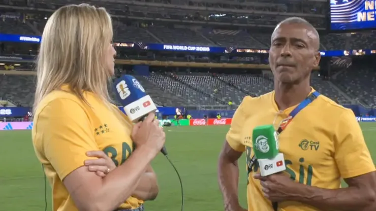 Romário deu uma resposta polêmica para Fernanda Gentil ao vivo.