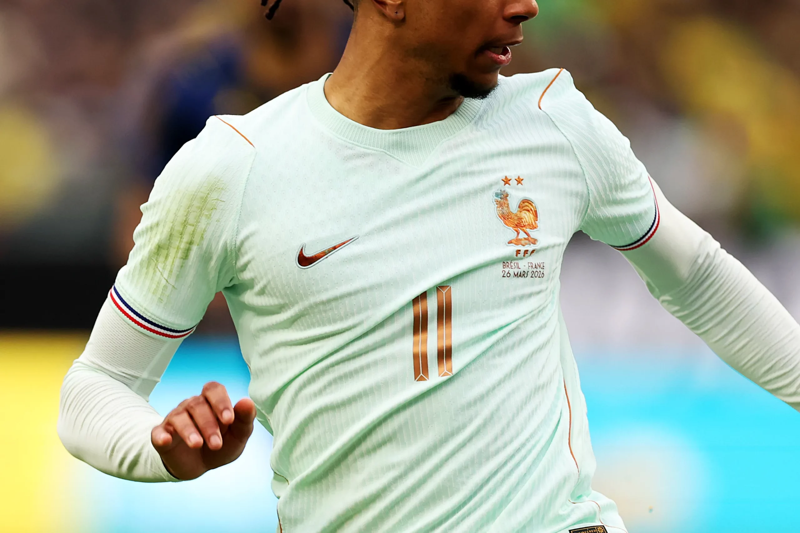 Camisa reserva da França. Foto: Maddie Meyer/Getty Images