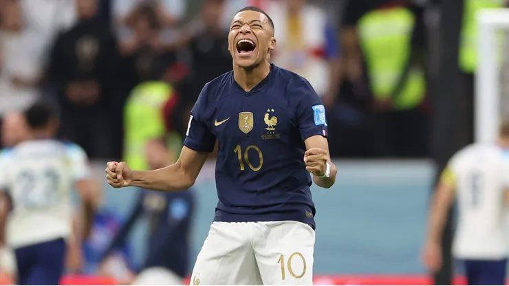 França de Mbappé eliminou a Inglaterra na Copa do Mundo de 2022 (Photo by Catherine Ivill)