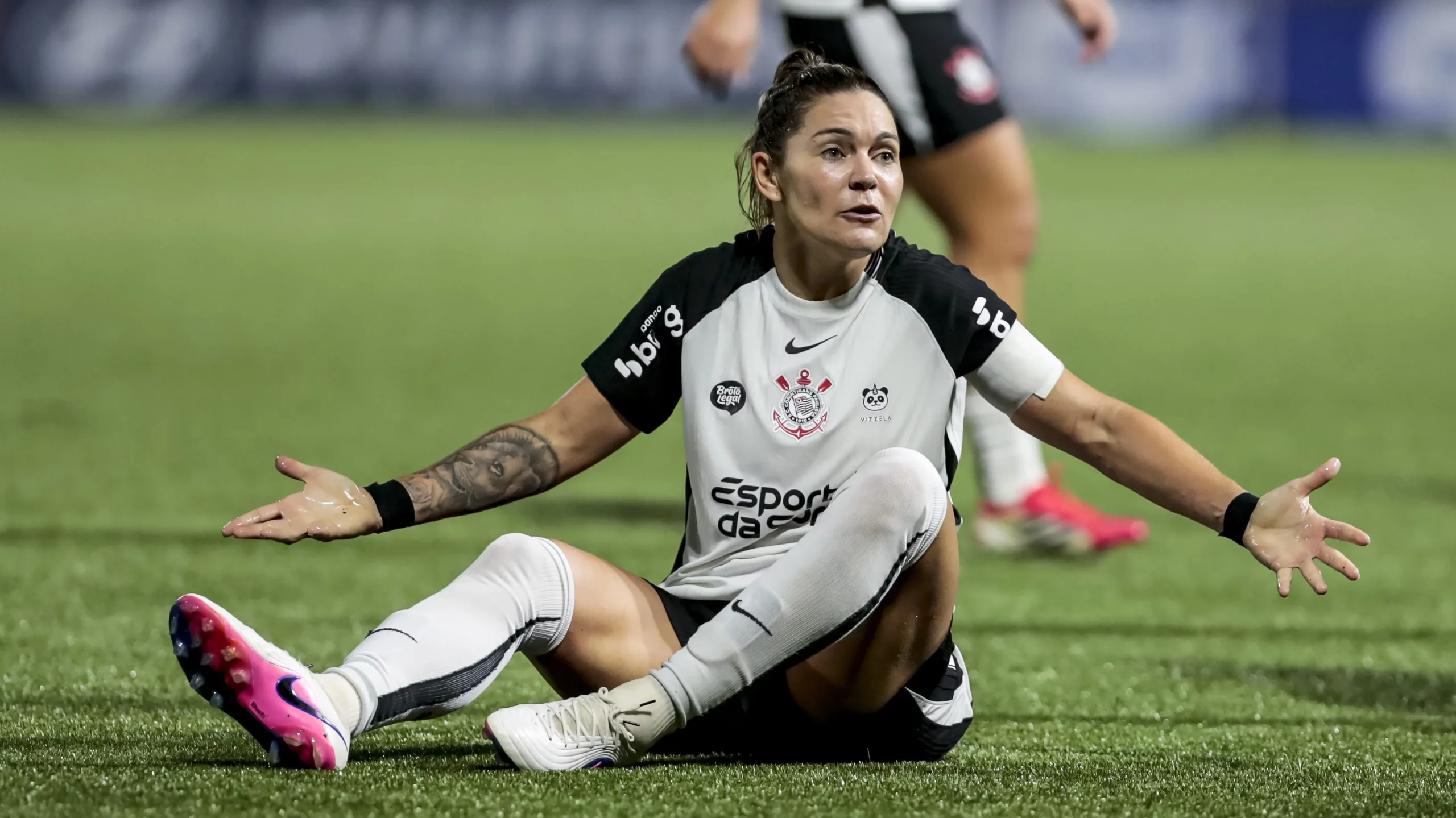 Gabi Zanotti, atacante do Corinthians, em campo