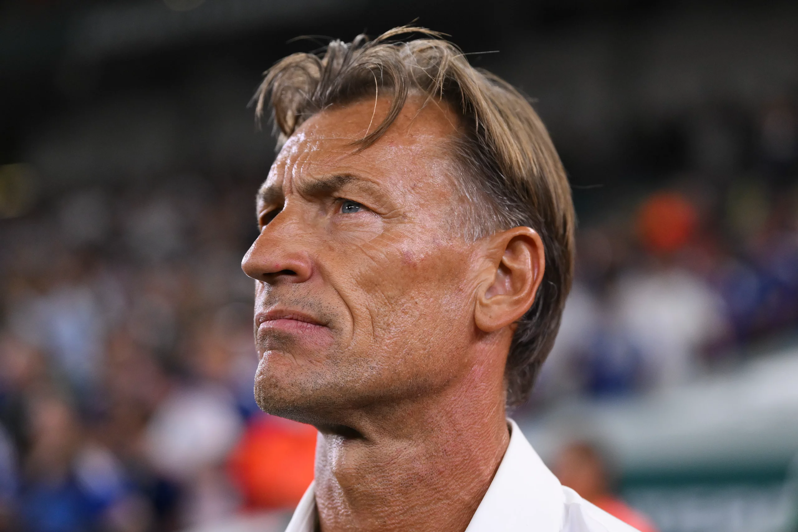 GUADALUPE, MEXICO – JUNE 20: Herve Renard, Head Coach of Tunisia, looks on before the FIFA World Cup 2026 Group F match between Tunisia and Japan at Monterrey Stadium on June 20, 2026 in Guadalupe, Mexico. (Photo by David Ramos/Getty Images)