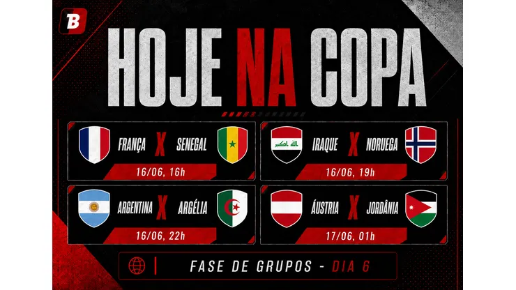Hoje na Copa: veja os jogos do dia