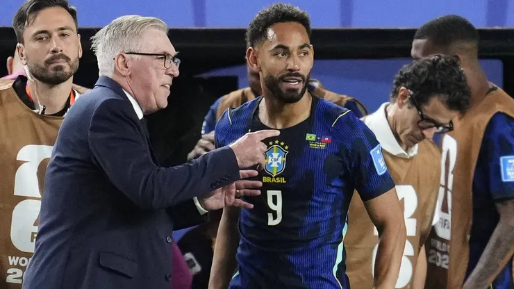 Matheus Cunha, aposta de Ancelotti, marcou dois gols em vitória sobre o Haiti nesta sexta-feira (19)
