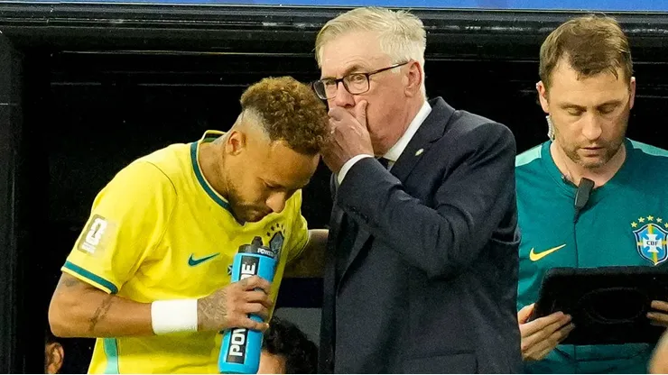 Ancelotti não colocou Neymar no tempo normal de Brasil x Japão