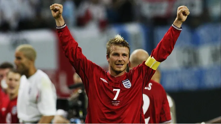 David Beckham foi uma lenda no meio-campo da Inglaterra no começo do século (Photo by Laurence Griffiths)