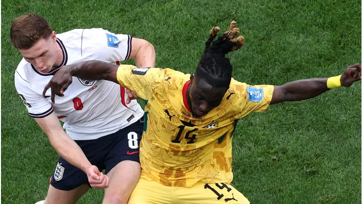 Gana de Mensah fez um duelo disputado contra a Inglaterra (Photo by Mattia Ozbot/Getty Images)