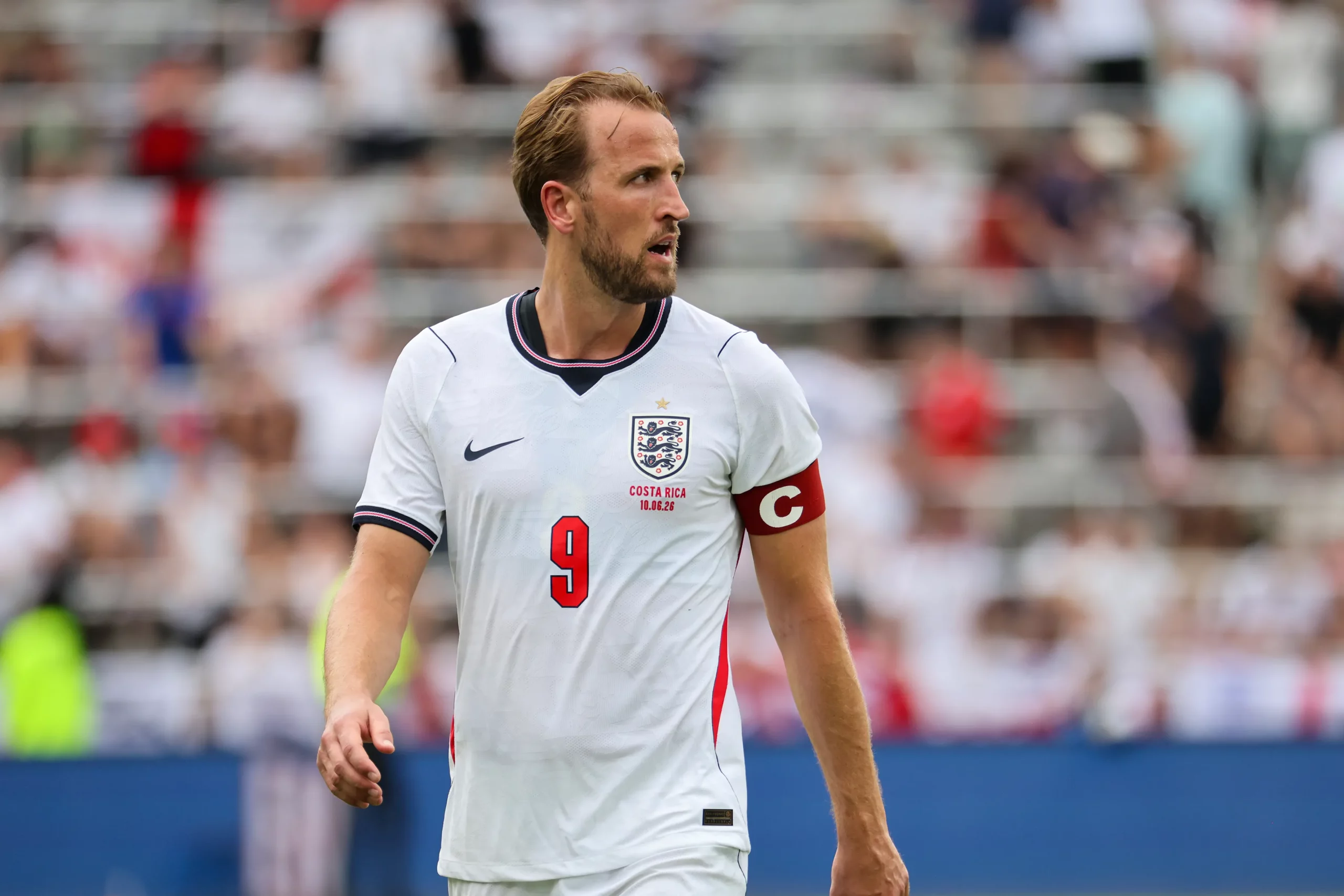 Harry Kane é o camisa 9 da Inglaterra. Foto: Alex Menendez/Getty Images