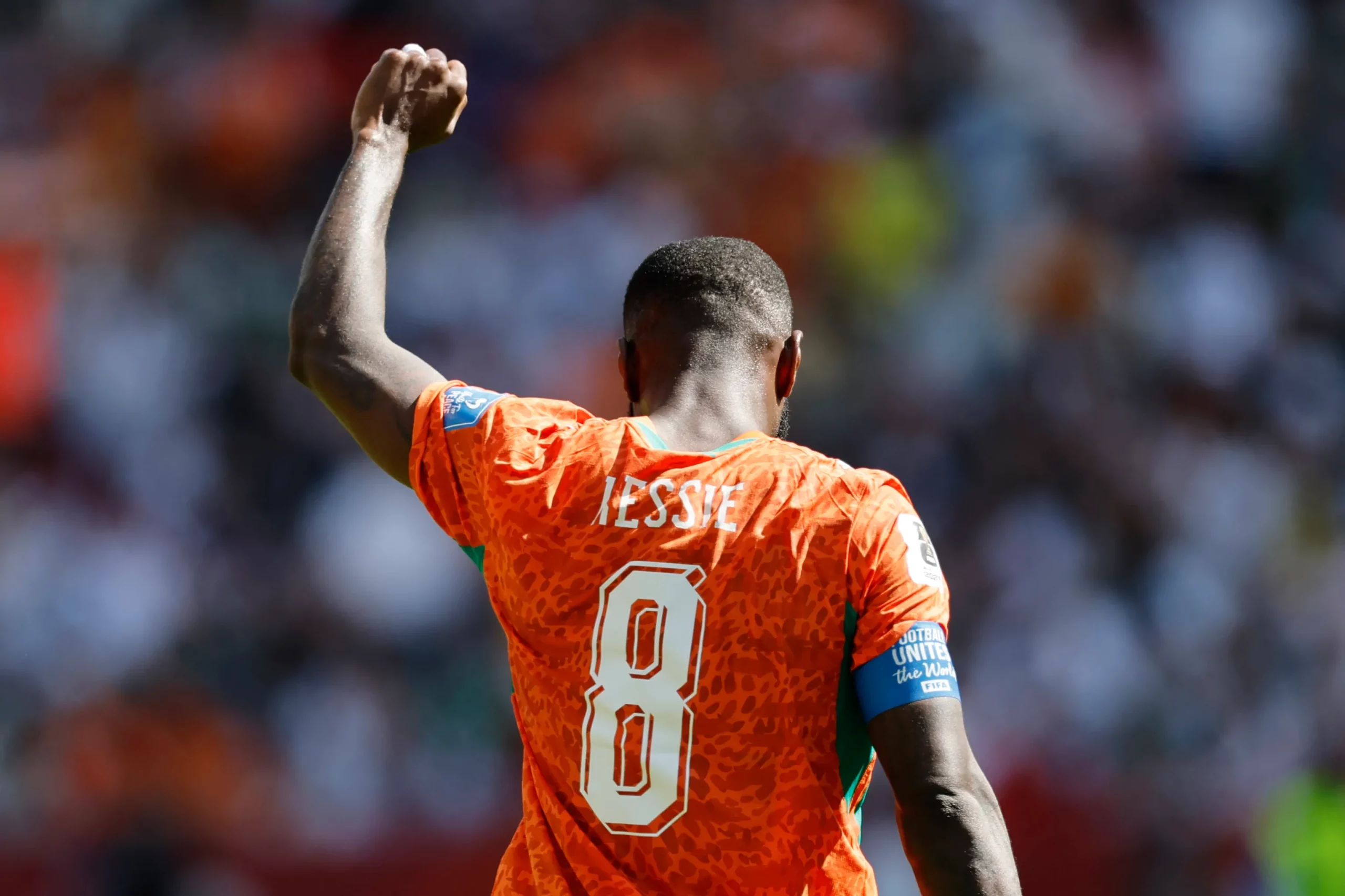 TORONTO, ONTARIO – JUNE 20: Franck Kessie #8 of Cote d’Ivoire celebrates scoring his team’s first goal during the FIFA World Cup 2026 Group E match between Germany and Cote D’Ivoire at Toronto Stadium on June 20, 2026 in Toronto, Ontario. (Photo by Michael Reaves/Getty Images)