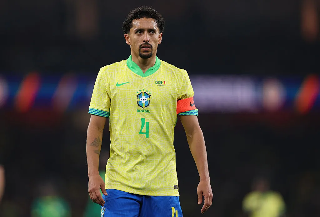 Marquinhos, capitão do Brasil. Foto: Ryan Pierse/Getty Images