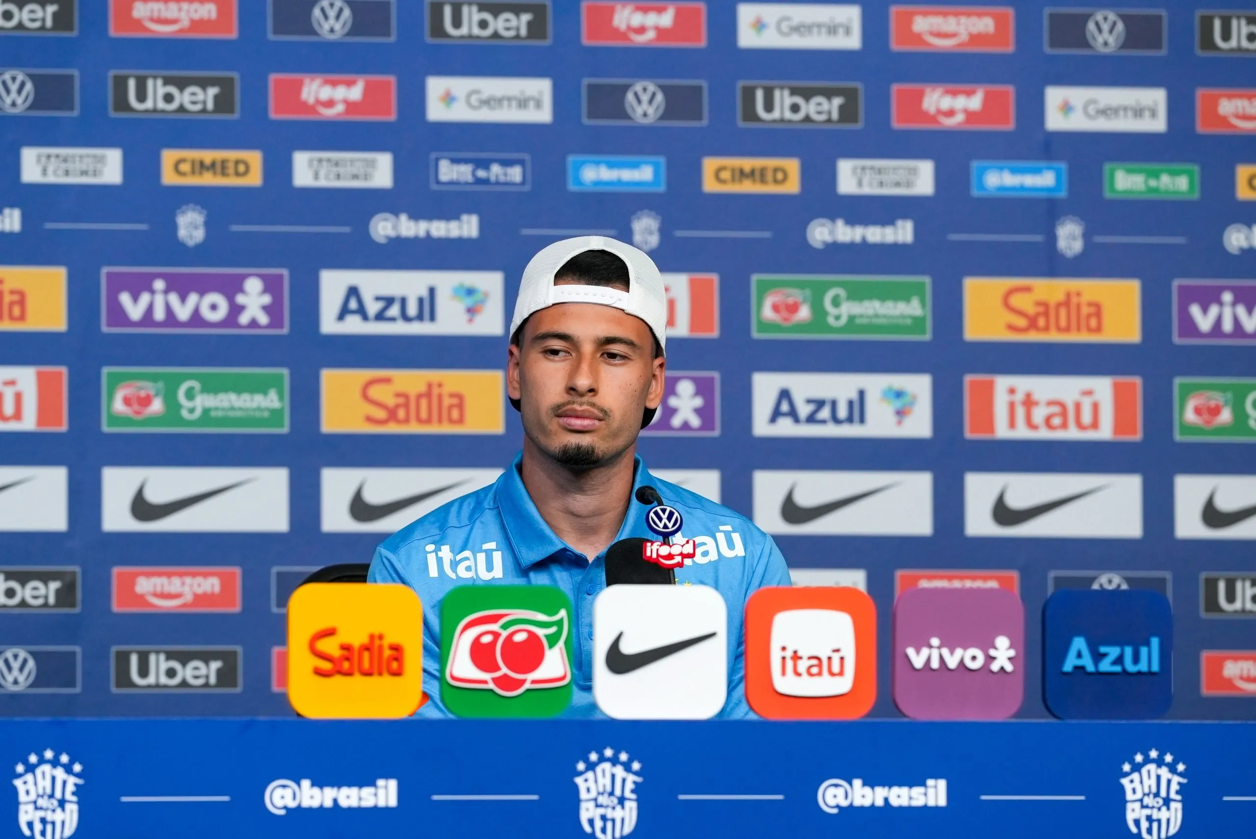 Martinelli durante coletiva. Foto: Nelson Terme/CBF