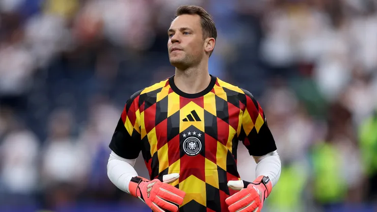 HOUSTON, TEXAS - JUNE 14: Goalkeeper Manuel Neuer #1 of Germany is seen during the FIFA World Cup 2026 Group E match between Germany and Curacao at Houston Stadium on June 14, 2026 in Houston, Texas. (Photo by Lars Baron/Getty Images)