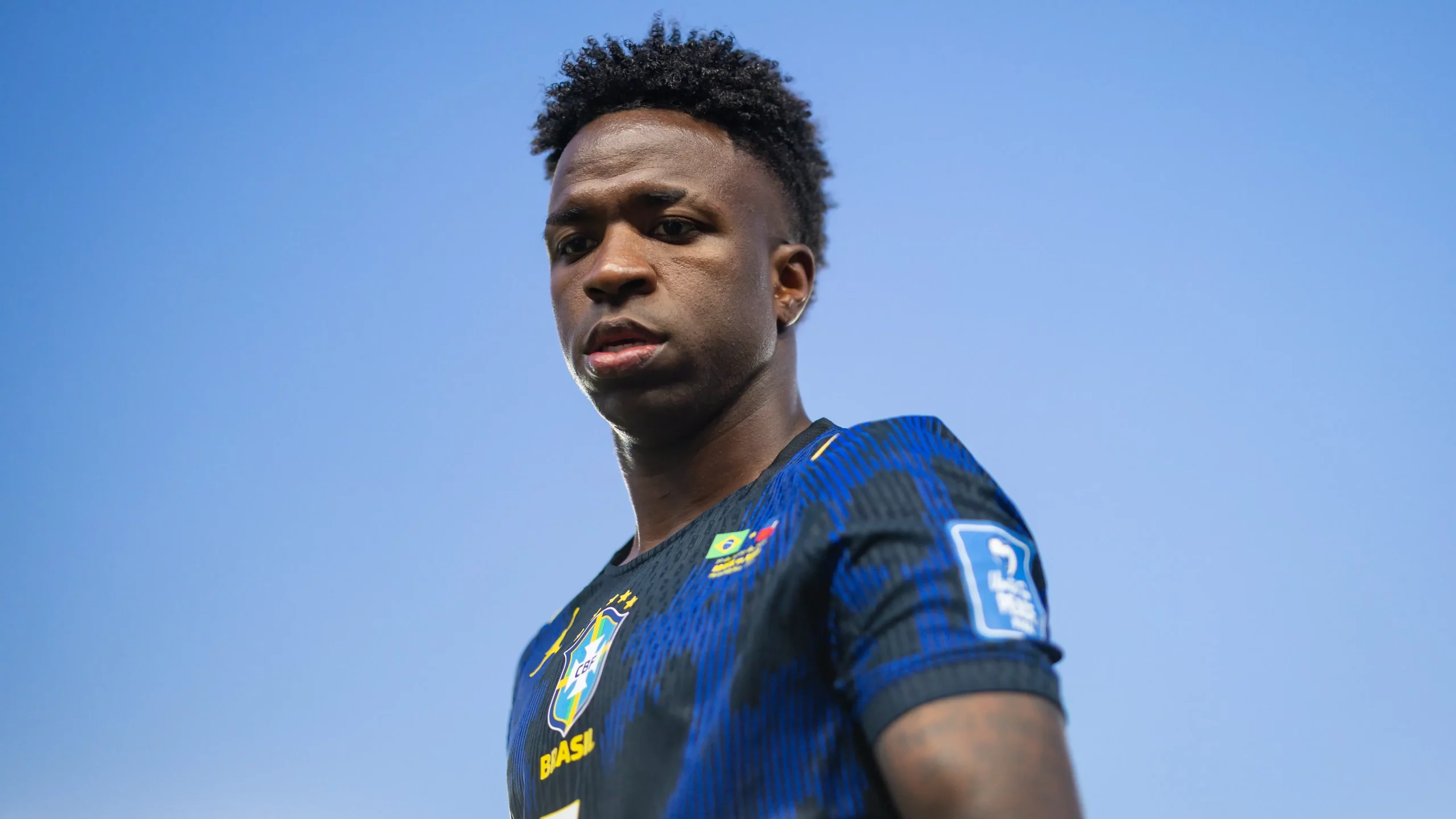 Vinicius Junior jogador do Brasil durante partida contra o Haiti no estadio Filadelfia pelo campeonato Copa Do Mundo 2026. Foto: Rodolfo Buhrer/AGIF