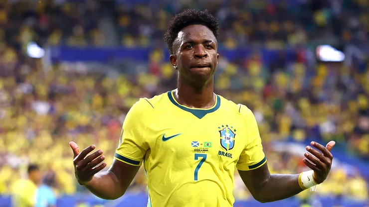 Vinícius Jr é o destaque do Brasil na Copa do Mundo. Foto: Megan Briggs/Getty Images