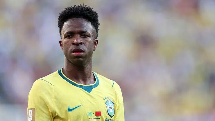 Vinícius Jr é o destaque no ataque do Brasil. Foto: Dan Mullan/Getty Images