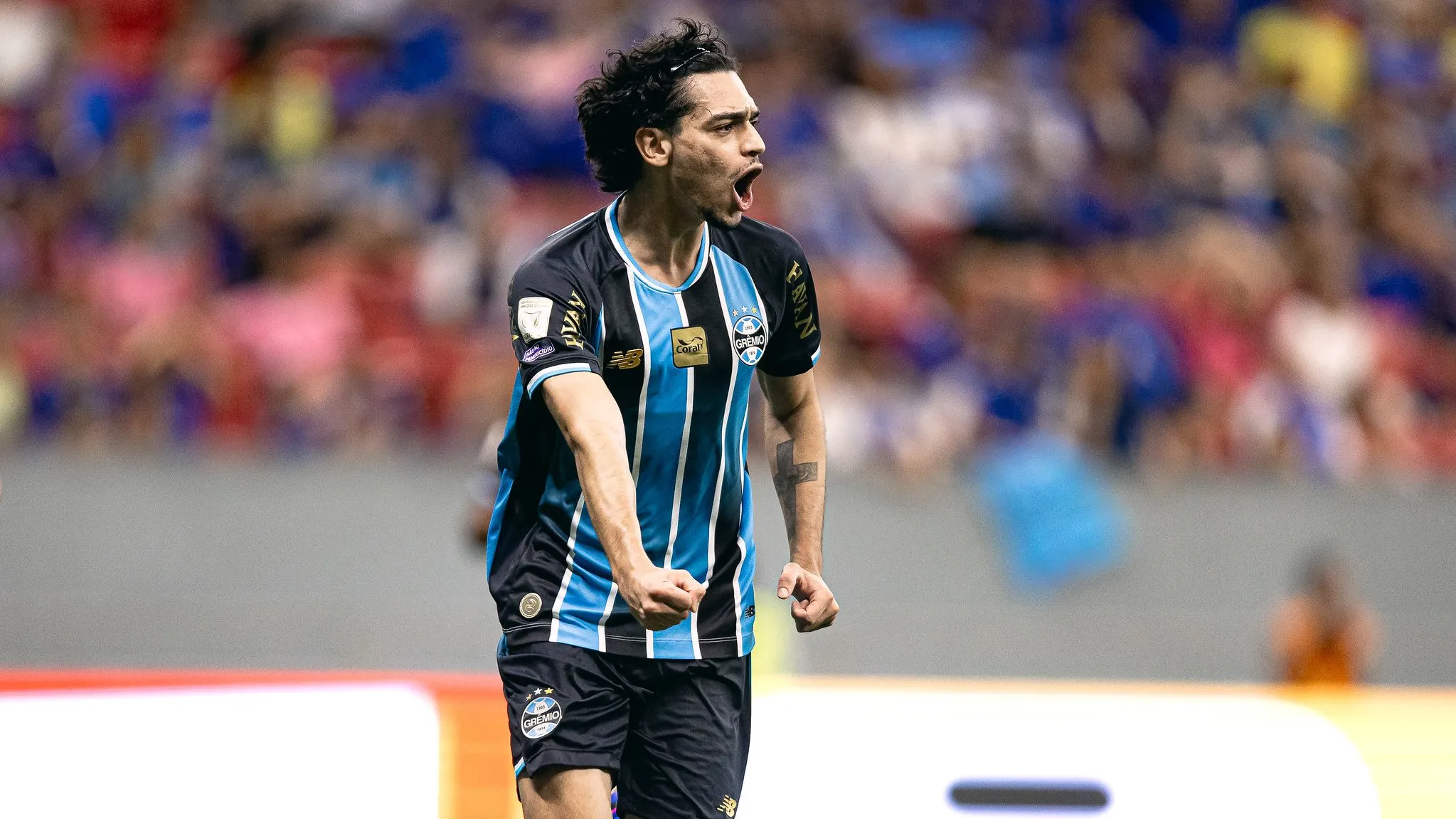 Matheus Nascimento estreou com gol – Foto: Deividson Isidio / Grêmio FBPA