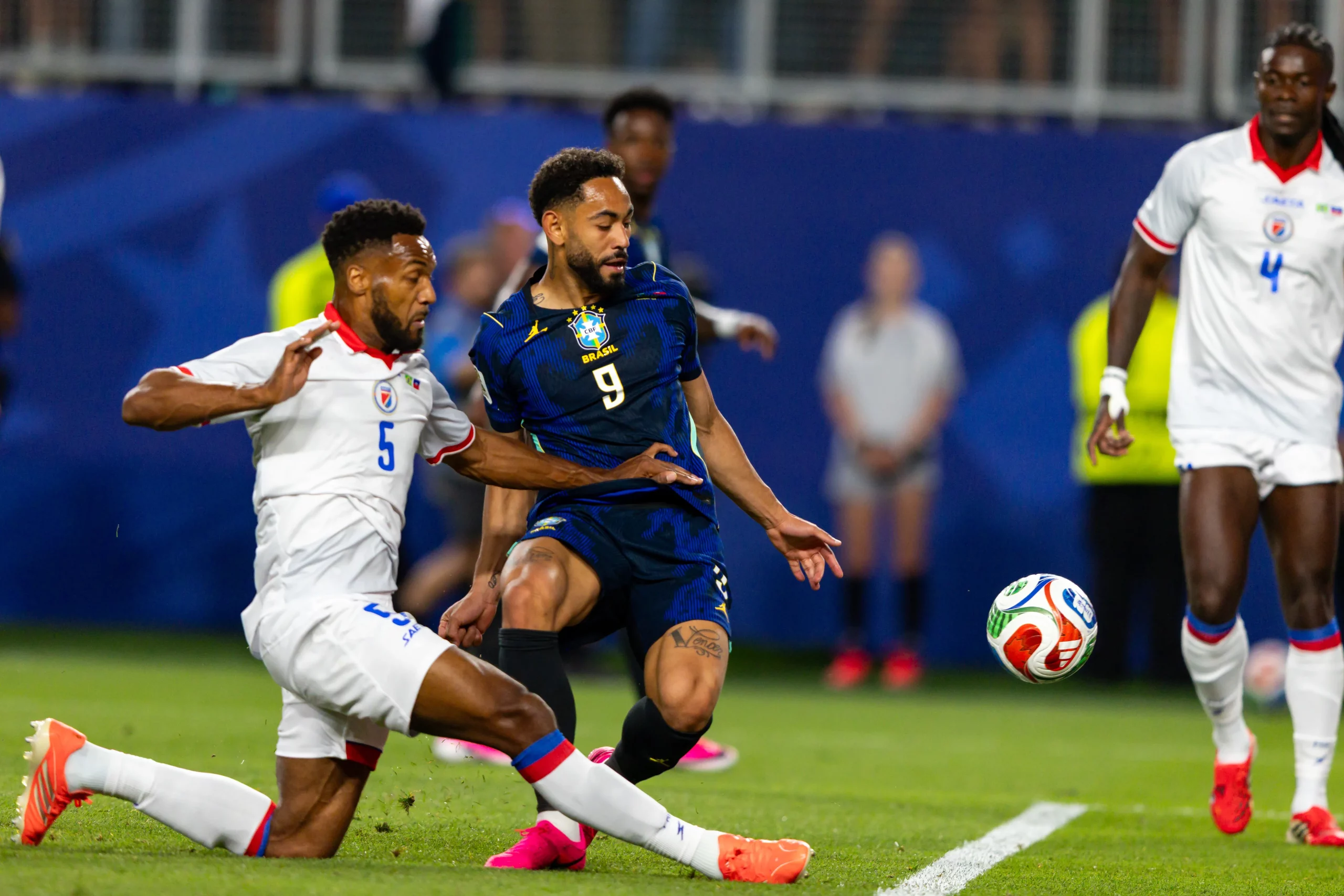 Haiti foi eliminado no Grupo C, o mesmo da Seleção Brasileira, com três derrotas – Foto: Rodolfo Buhrer/AGIF