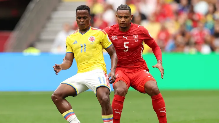 Arias durante Suíça e Colômbia. Photo by Carl Recine/Getty Images