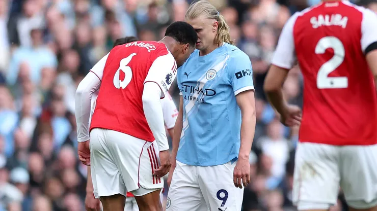 Gabriel Magalhães e Haaland revivem rivalidade da Premier League em Brasil x Noruega nas oitavas - Foto Michael Regan/Getty Images
