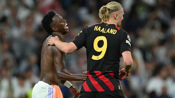 Técnico da Noruega faz comparação curiosa entre Vini e Haaland. Foto: David Ramos/Getty Images