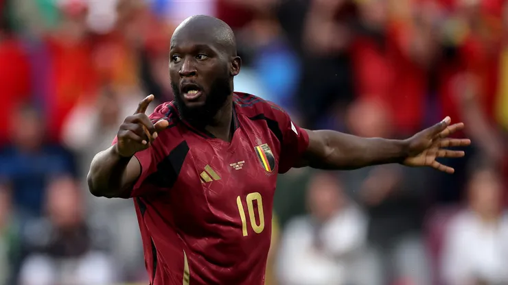 Lukaku pela seleção da Bélgica. (Photo by Alex Grimm/Getty Images)