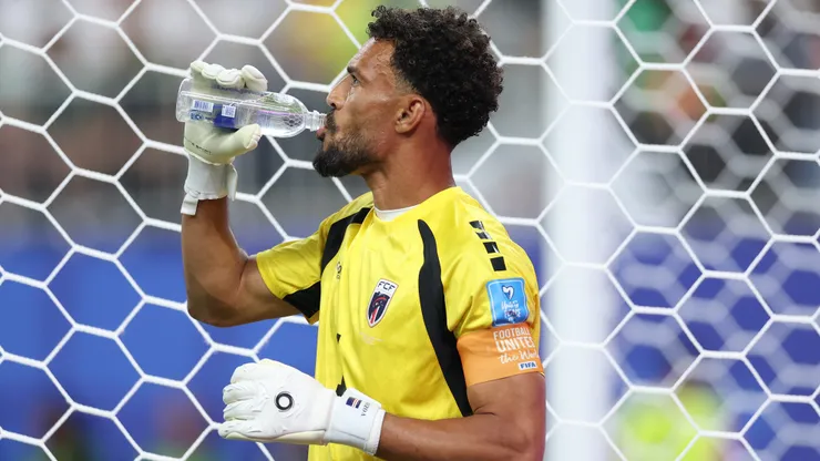 HOUSTON, TEXAS - JUNE 26: Vozinha #1 of Cabo Verde during the FIFA World Cup 2026 Group H match between Cabo Verde and Saudi Arabia at Houston Stadium on June 26, 2026 in Houston, Texas. (Photo by Michael Steele/Getty Images)