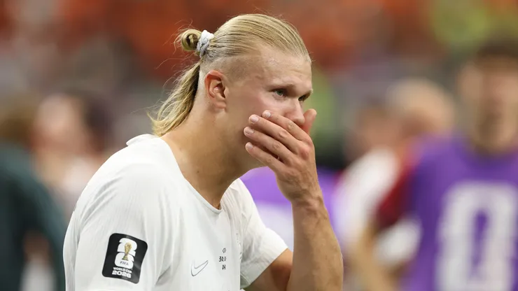 Haaland após a partida diante da Costa do Marfim