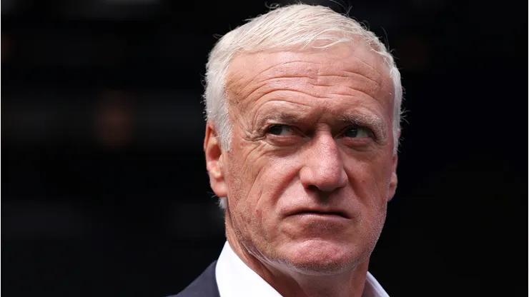 EAST RUTHERFORD, NEW JERSEY - JUNE 30: Didier Deschamps, Head Coach of France, inspects the pitch before the FIFA World Cup 2026 Round Of 32 match between France and Sweden at New York New Jersey Stadium on June 30, 2026 in East Rutherford, New Jersey. (Photo by Mattia Ozbot/Getty Images)