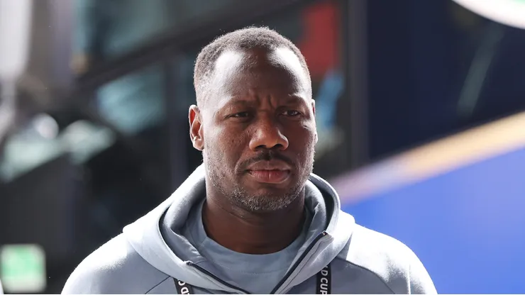 Pape Thiaw antes da partida entre Bélgica x Senegal