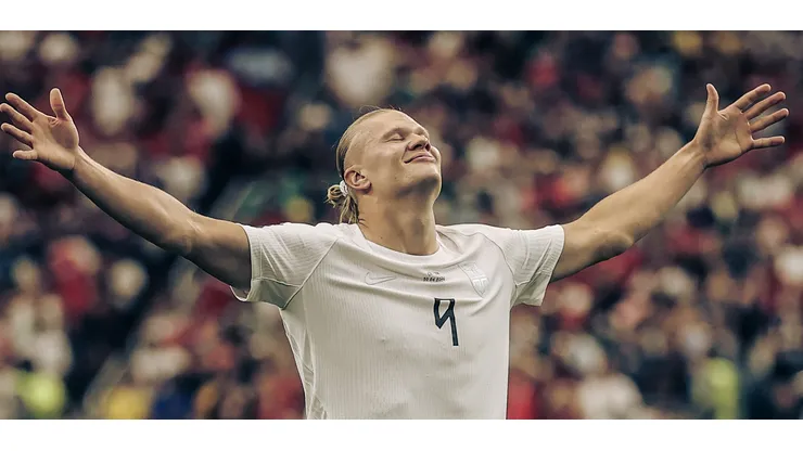 Haaland, atuando pela Noruega (Foto: Lars Baron/Getty Images)