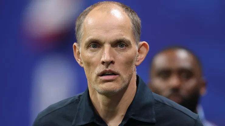 ATLANTA, GEORGIA - JULY 01: Thomas Tuchel England Manager during the FIFA World Cup 2026 Round Of 32 match between England and Congo DR at Atlanta Stadium on July 01, 2026 in Atlanta, Georgia. (Photo by Richard Pelham/Getty Images)