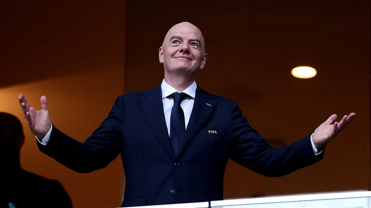 GUADALUPE, MEXICO - JUNE 29: FIFA President Gianni Infantino attends the FIFA World Cup 2026 Round of 32 match between Netherlands and Morocco at Monterrey Stadium on June 29, 2026 in Guadalupe, Mexico. (Photo by Carl Recine/Getty Images)