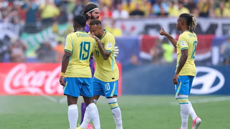Ancelotti explica escolhas por Endrick e Neymar em eliminação do Brasil. Foto: Buda Mendes/Getty Images