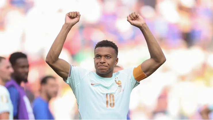 Mbappé durante partida entre França x Marrocos