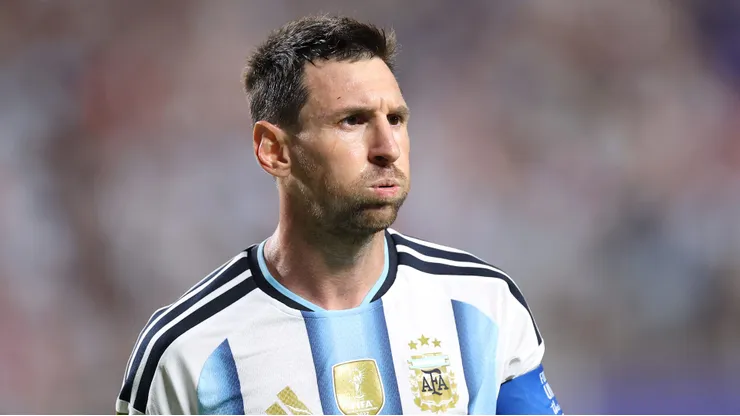 Messi durante partida do mata-mata em Kansas City