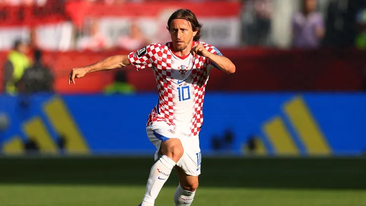 Modric encara Cristiano Ronaldo em busca da primeira vitória no confronto em Portugal x Croácia - Foto Robert CianfloneGetty Images