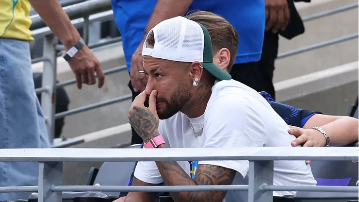 Neymar após eliminação do Brasil contra a Noruega na Copa do Mundo. (Photo by Buda Mendes/Getty Images)
