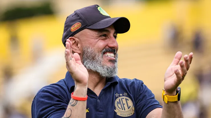 Rafael Guanaes técnico do Mirassol durante partida contra o São Bernardo. Foto: Fabio Giannelli/AGIF