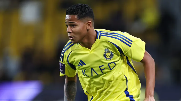 Wesley em ação pelo Al-Nassr. Photo by Abdullah Ahmed/Getty Images