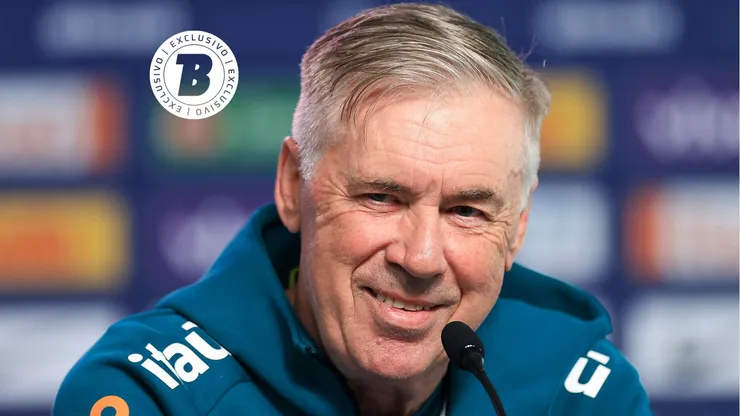 Ancelotti em coletiva do Brasil. Foto: Buda Mendes/Getty Images